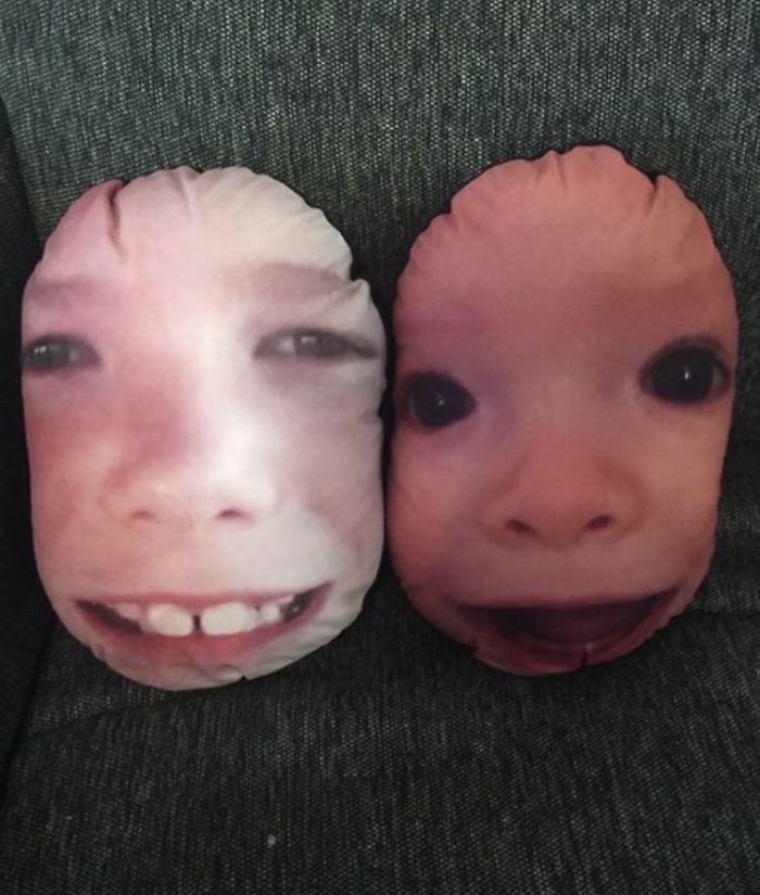 Stampare il volto dei nipoti su un cuscino - Neomag.