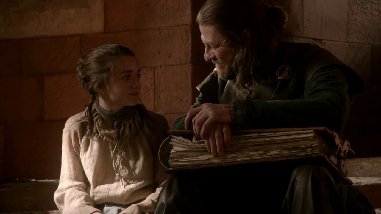 Arya e Ned Stark - Neomag.