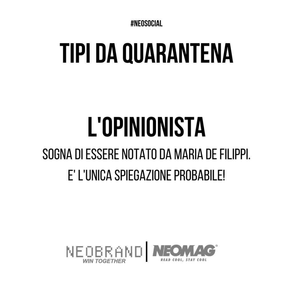 l'opinionista sui social - Neomag.