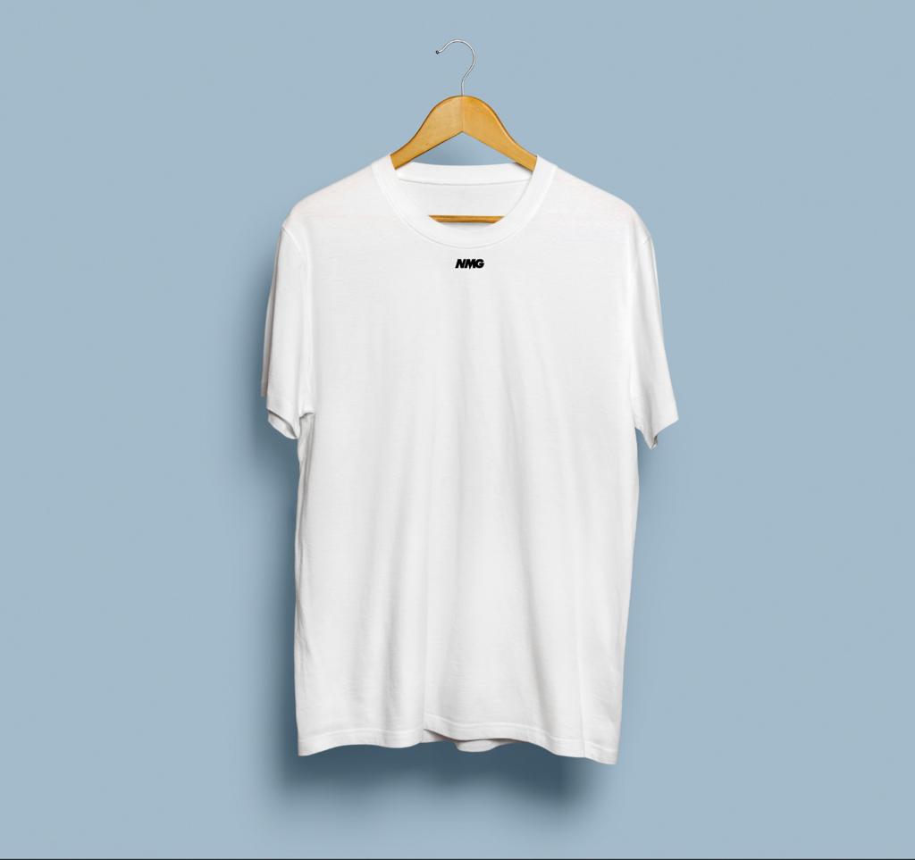 T-Shirt Neomag bianca con logo NMG