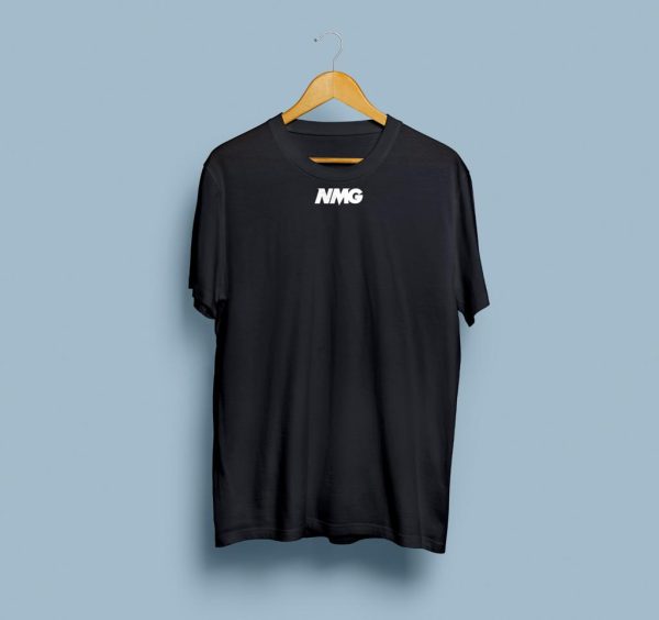 T-Shirt Neomag nera con logo NMG